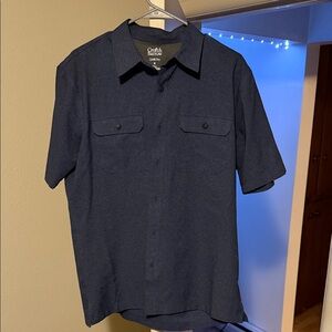 Croft & Barrow Men's Dark Blue Casual Shirt